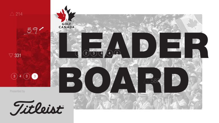 Golf Canada Leaderboard presented by Titleist